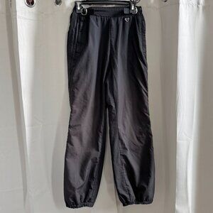 Vintage Obermeyer Sport Womens Ski‎ Pants Black Snowboard Full Zip Legs 18307